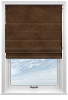 Odessa Velvet, Espresso - Roman Blind
